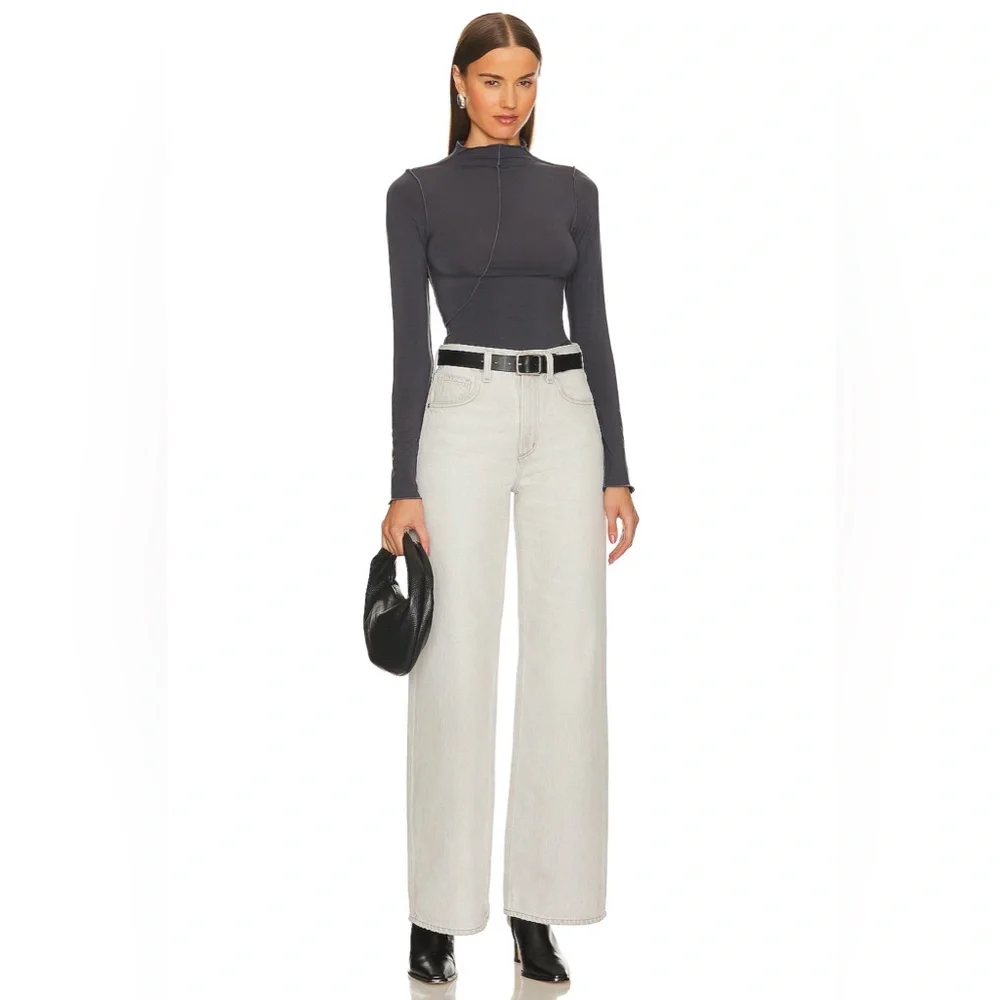 Citizens of Humanity Paloma Baggy Jeans Wide Comet Grey Size 27 - Picture 10 of 11